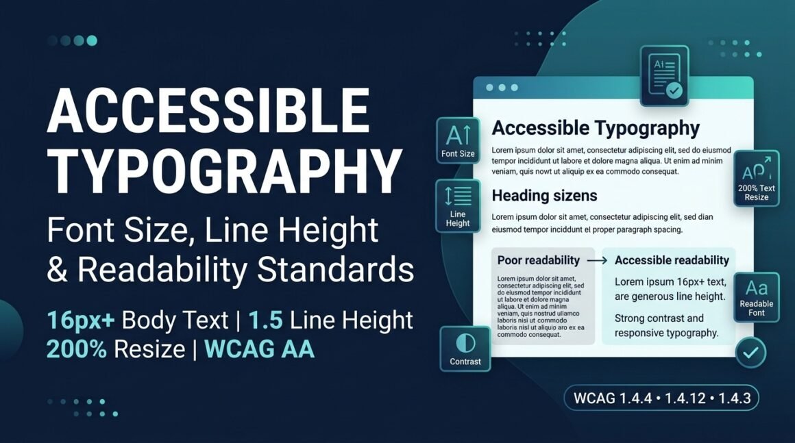Accessible Typography - Font Size, Line Height & Readability Standards