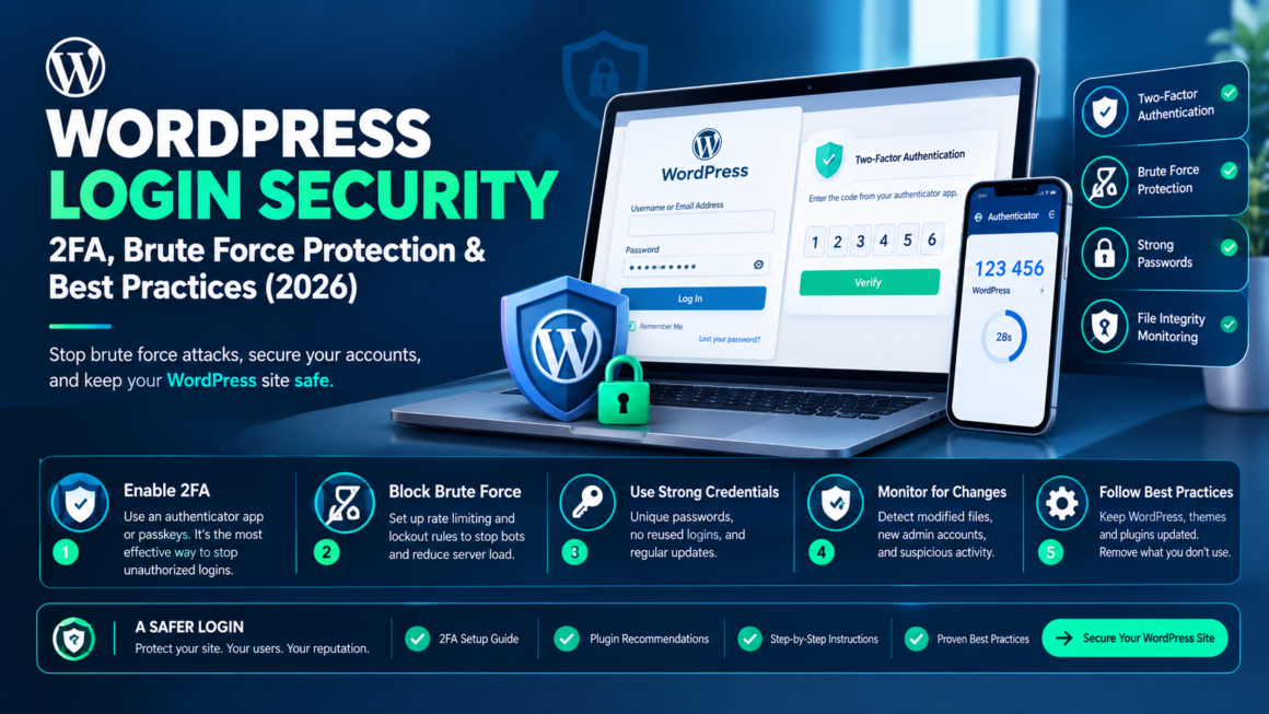 WordPress Login Security 2FA, Brute Force Protection & Best Practices
