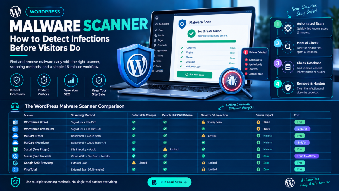 WordPress Malware Scanner: How to Detect Infections Before Visitors Do (2026)